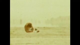 Hot Threesome on the Beach From the American Vintage Porn of the Seventies