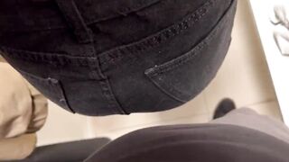 Public Fitting Room Blowjob - Almost Caught, Almost Got Away