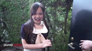 Sweet Japanese amateur feels passionate pleasure from cock in POV style .