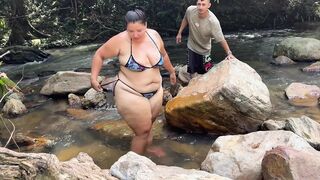 risky sex in the river amazing fucking