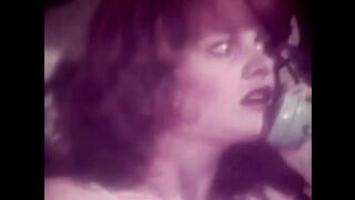 Vintage Redhead with Huge Boobs and Black Stockings Has Solo Sex in Her Bed