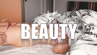 Horny Step Mom Jerks off Step Son to Helps Cum in Share Bed