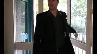 Wonderful brunette babe is pleasuring guy's big cock