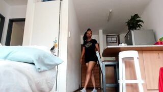 Real close-up Nasty Anal, cam on the floor