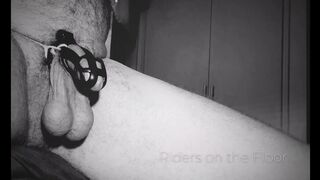 Blowjob edging for chastity slave