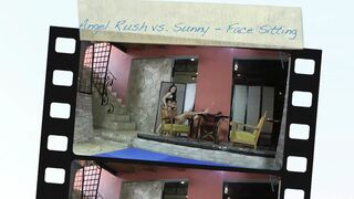 Angel Rush vs. Sunny, face sitting