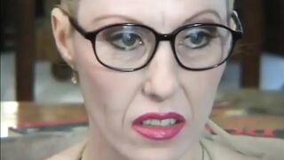 Big boobs blonde milf in dogging position