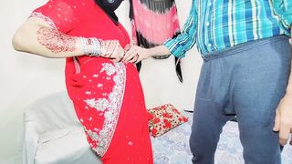 Desi Busty Bhabhi Wearing Saree Standing Anal Fuck