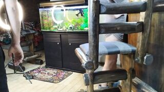 2 friends jerking off and jizzing in wife's pussy