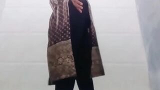 Took my brother-in-law to the bathroom for the first time and showed him my breasts and pussy.