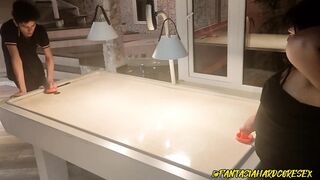 Playing a Game of Shuffleboard with My Best Friend and She Loses a Bet with Me and I Fuck
