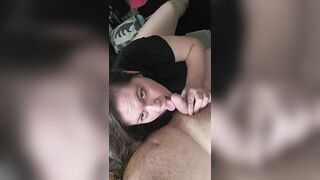 When you ask him if you can suck his cock and make him cum