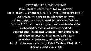 Busty blonde milf Julia Ann bangs 1st time porn star!