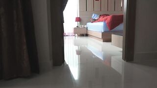 Posing of real living doll