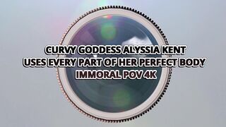 Alyssia Kent’s Feet Stroke Dean Van Damme’s Cock While He Watches Her Cum!