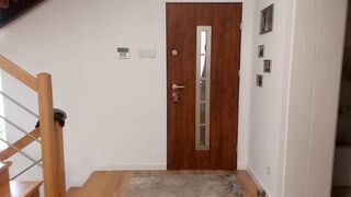 Blonde MILF Gives Pizza Delivery Guy a Blowjob for Cumshot on Pizza