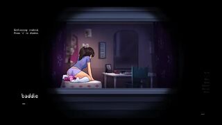 Judith give him handjob and touching in tits