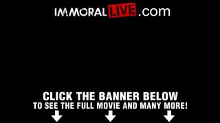 Hot blonde with braces has anal orgasm in pov!