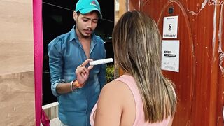 Horney customer fucked by delivary boy