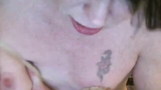 Tied tits, pumped pussy amateur BDSM webcam show