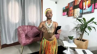 My Pregnant Stepsister Watching Me Do a Live Dance in My Hawaiian Costume and Asks Me to Put in Her