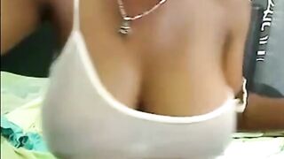 Black Girl Shows Off Her Breasts On Webcam