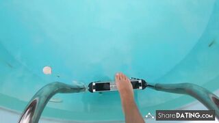 Public Pool Orgasm: Teen Babe's Solo Webcam Show