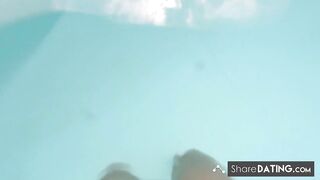 Public Pool Orgasm: Teen Babe's Solo Webcam Show