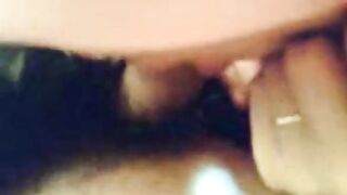 Big-Titted Malay Girl in Pink Tudung Gives Amateur Blowjob