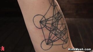 Tattooed slave Lydia Black undergoes extreme BDSM in this hardcore scene The Pope tie