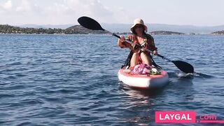 Public Flashing: Butt Plug & Pussy Exposed for Yachts & Fishermen