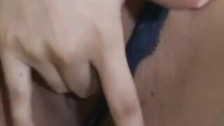 Busty Asian Amateur Plays with Big Nipples