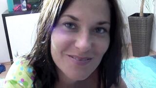 Deutsche Amateurin ins Gesicht