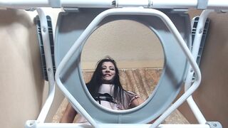 Retched ass slave in my toilet