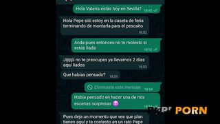 Valeria's surprise fuck: She gets nailed by two experienced performers!