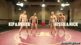 Big Show Giant Dominate Contender Muscle Wrestling Public Fuck Fest Foursome