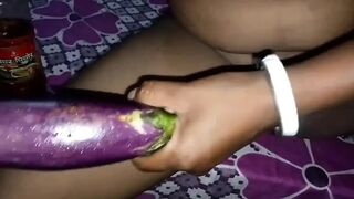 Fucking myself with an eggplant