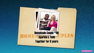 Blonde has her first interracial fuck in front of the cam