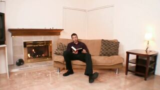 Beautiful girl with big natural tits and plump ass loves to ride huge big cocks!