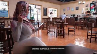 Girl Rana Having Fun In Coffee Shop With Stranger Guy