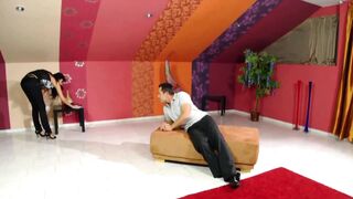 Anal hard sex for a nasty brunette