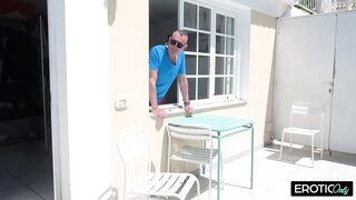 Sweet German Babe Gets Fucked by Stranger at the Pool While on Vacation