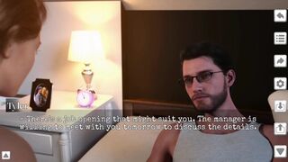 Husband-wife Love making at bedroom and also Bathroom.