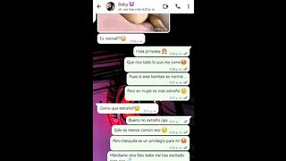 Hot WhatsApp Conversation With My Girlfriend's Ends In Happy Ending - Nati Sweet - Natasha Caseros
