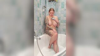 Want to See Busty MILF Masturbate in the Shower and Squirt?