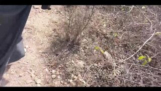 Indian Desi Muslim Girl Cheating Boyfriend and Rough Sex with Village Boy at Jungle Outdoor - Hindi Audio