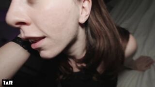 She Loves to Get Used by Big White Cock, No Mercy for Her Tight Pussy