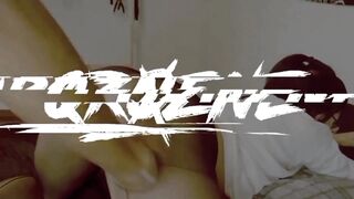 Tattoed Teen Helping in Handjob with Artificial Pussy Ft. Amber Kai