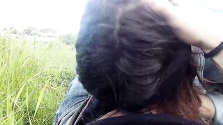 Public Blowjob in Nature with a Big Cock