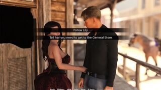 Lily And Bobby having Fun In Open Place Near Shop